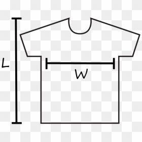 T Shirt Size Chart Template, HD Png Download - black t shirt template png