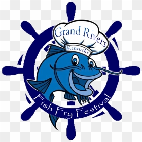 Grand Rivers Fish Fry & King Kat Fishing Tournament - Chef Fish Mascot, HD Png Download - fish fry png