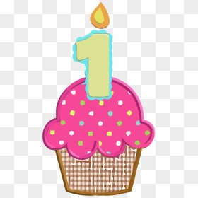 1st Birthday Cupcake Clipart Picture - 1st Birthday Cake Clipart, HD Png Download - cupcake clipart png