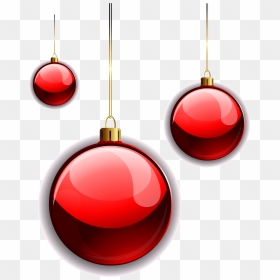 Transparent Red Ornament Png - Bola De Natal Em Png, Png Download - red ornament png