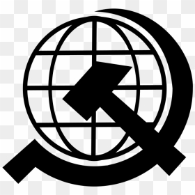 World Wide Communism - Globe Hammer And Sickle, HD Png Download - communism png