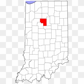 Blank County Map Of Indiana, HD Png Download - indiana outline png