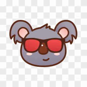 Transparent Cute Emojis Png - Koala Emoji, Png Download - cartoon sunglasses png