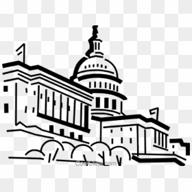 Capitol Building Clip Art , Png Download - Capitol Building Drawing, Transparent Png - capitol building png