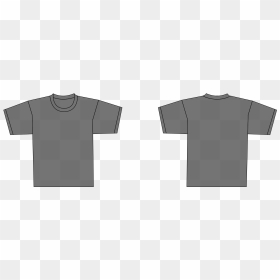 Polo Shirt, HD Png Download - black t shirt template png