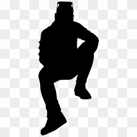 Player Silhouette Sitting Png, Transparent Png - silhouette man png