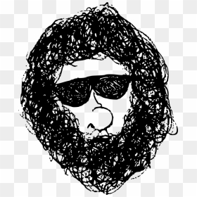 Cartoon Head - Kepala Gondrong Vector Rasta, HD Png Download - cartoon sunglasses png