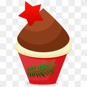 Cupcake Clipart Transparent Png - Cute Christmas Cupcake Clipart, Png Download - cupcake clipart png