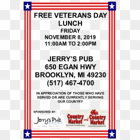 Veterans Thank You Coupon, HD Png Download - veterans day png