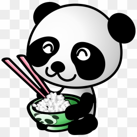 Panda Cartoon, HD Png Download - chinese food png