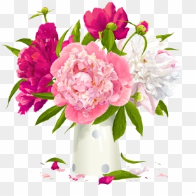 Flower Vases With Flowers Clipart Group - Transparent Vase Of Flowers Clipart, HD Png Download - beautiful flower vase with flowers png