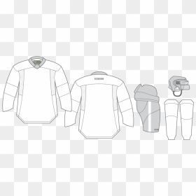 Hockey Jersey Template Vector, HD Png Download - black t shirt template png