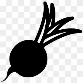 Beet - Vegetables Silhouette Black And White Clipart, HD Png Download - beet png
