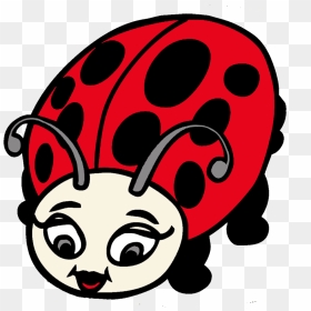 Funny Ladybug Drawing - Coloring Pages Ladybug, HD Png Download - lady bug png