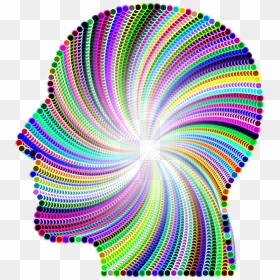 Psychedelic Man Head Silhouette - Psychedelic Man Png, Transparent Png - silhouette man png