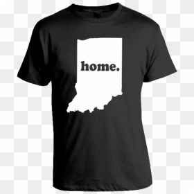 Indiana T Shirts , Png Download - Home T Shirt, Transparent Png - indiana outline png