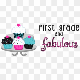 1st Grade Clipart Words, HD Png Download - cupcake clipart png