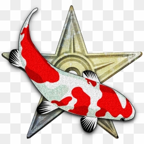 Fish Barnstar - Koi Fish Drawing Cartoon, HD Png Download - fishes png