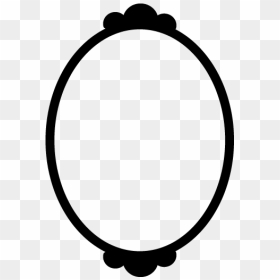 Picture Frames Silhouette Oval Clip Art - Oval Picture Frame Clipart, HD Png Download - oval frames png