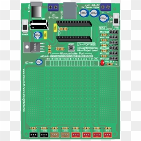 Electronics Pcb - Printed Circuit Board, HD Png Download - circuit board vector png