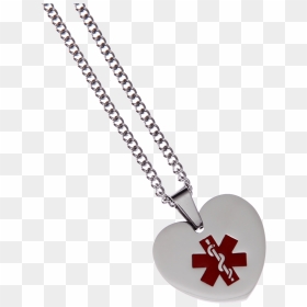 Stainless Steel Medical Necklace - Locket, HD Png Download - dog tag png