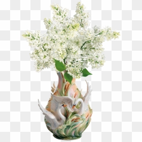 Beautiful Images Of Flower Vase , Png Download - Swan Vase, Transparent Png - beautiful flower vase with flowers png