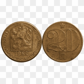 20 Haleru Csk - Half Cent Coin Canada, HD Png Download - money .png