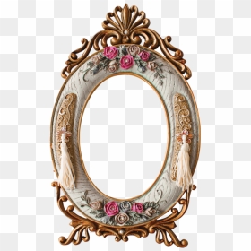Transparent Oval Frame Png - Vintage Gold And Silver Frame, Png Download - oval frames png