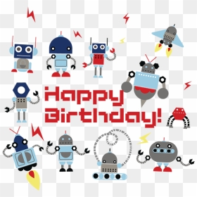 Kids Birthday Party Robotics For Kids , Png Download - Happy Birthday Robotics, Transparent Png - birthday background for kids png