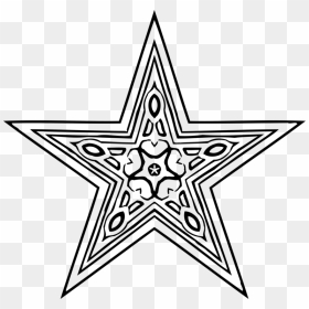 Triangle,line Art,star - Sacred Geometry Ten Pointed Star, HD Png Download - dallas cowboys star png