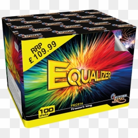 Equalizer 100 Shot Large Firework Cake - Razzle Dazzle Firework, HD Png Download - equalizer png