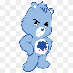 Grumpy Bear Png, Transparent Png - care bear png