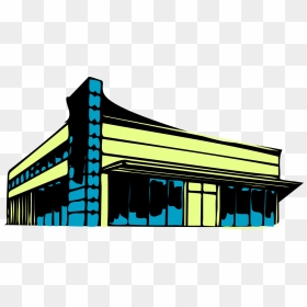 Commercial Real Estate Clip Art, HD Png Download - office building vector png