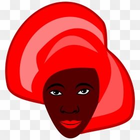 African Women Cartoon Free, HD Png Download - girl face png