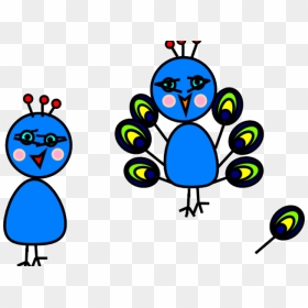 Peacock Clipart Body - Cartoon, HD Png Download - peacock clipart png