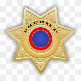 Sheriff Badge Vector Image - Clip Art Sheriff Badge 5 Point, HD Png Download - sheriff badge png