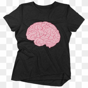 Brain Svg On A Women"s T-shirt - Active Shirt, HD Png Download - zombie silhouette png