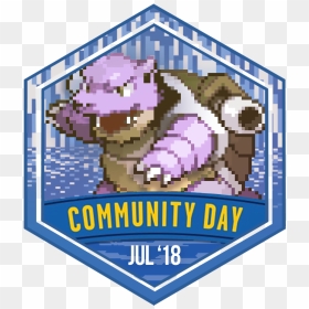 Transparent Totodile Png - Community Day July Silph Road Badge, Png Download - totodile png