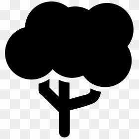 Tree Of Rounded Big Foliage - Icono Arboles Png, Transparent Png - foliage png