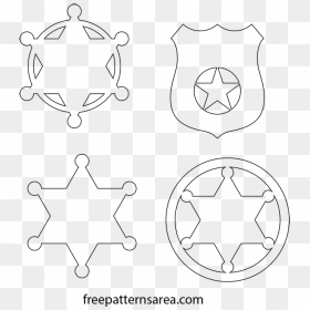 Sheriff Printable Star, HD Png Download - sheriff badge png