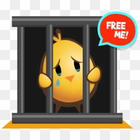 For Caring Kids Who Know That Chickens Shouldn"t Live - Cartoon Chicken Image Cage, HD Png Download - live chicken png