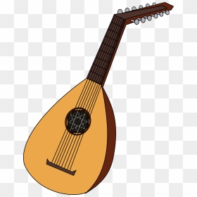 Lute 1 Clip Arts - Oud Clipart, HD Png Download - indian music instruments png