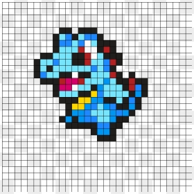 Pixel Art Pokemon Totodile , Png Download - Pixel Art Pokemon Totodile, Transparent Png - totodile png