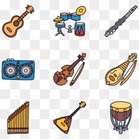 Instruments Transparent Background Cartoon, HD Png Download - indian music instruments png