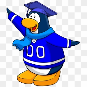 Club Penguin Wiki - Club Penguin Team Blue, HD Png Download - convocation cap png