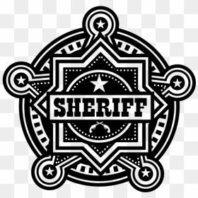 Sheriff Badge Silhouette - Jersey City Public Schools Logo, HD Png Download - sheriff badge png