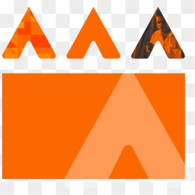Arrow Logo Visual Identity, HD Png Download - orange arrow icon png