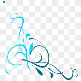 Malibu And Peacock Swirls Clip Art - Transparent Background Flower Vector Png, Png Download - peacock clipart png