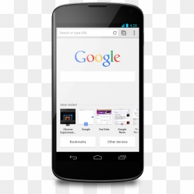 Mobile Search Bar Png - Google Chrome Browser Phone Png, Transparent Png - google search bar png
