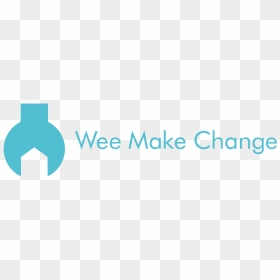 Wee Make Change Logo Aqua Rgb, HD Png Download - blue line design png